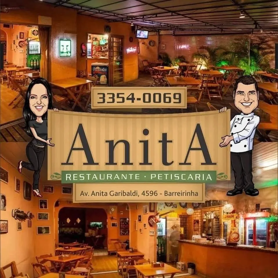 Logo AnitA Restaurante e Petiscaria.